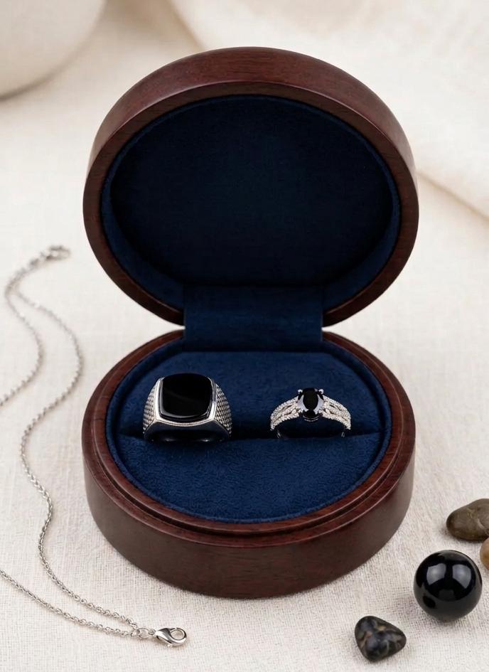 Romantic Matching Couple Rings –   high-quality Italian